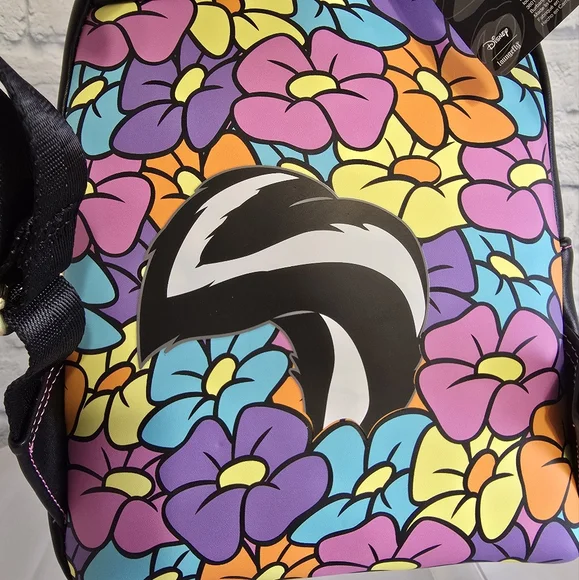 Loungefly Bambi Flower Mini Backpack Floral Blooms Colorful Disney Bag New - Picture 2 of 16